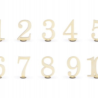 Numeros Marcadores Madeira