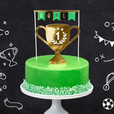 Cake Topper FootBall Party. 15.5-20cm: