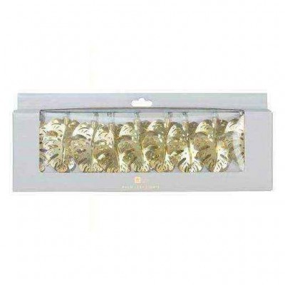 Luzes Decorativas Folhas Ouro