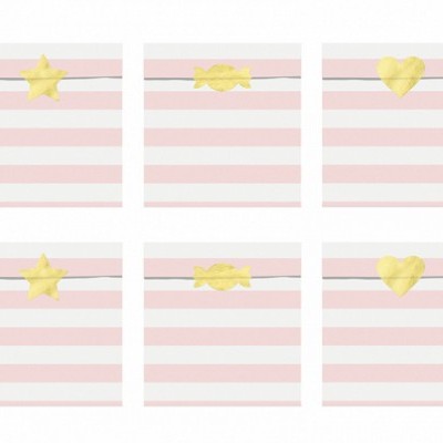 Sacos Festa Yummy Rosa 13x14cm,pk/6