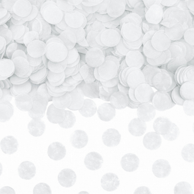 Confetti Circles,White, 15g
