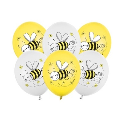 Balões Abelhas 30cm, pk/6
