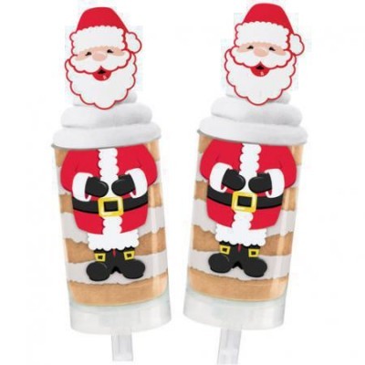 Kit Decorar PushCakes Pai Natal, pk/12