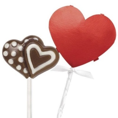 Lollipop Kit Red Heart pk8