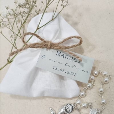 TERÇO DEZENA EM SAQUINHO DE ALGODÃO