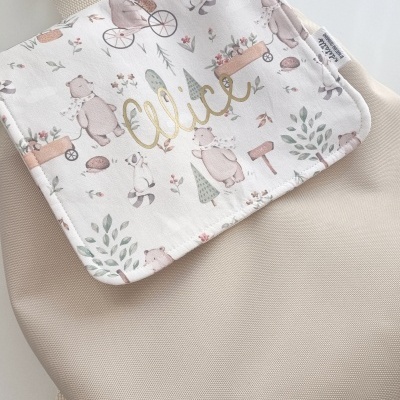 MOCHILA PARA BEBÉ E CRIANÇA - PERSONALIZADA - ESCOLHE O PADRÃO DA ABA