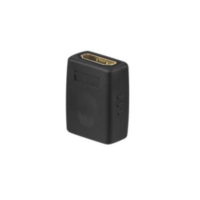 Adaptador HDMI preto compacto e liso