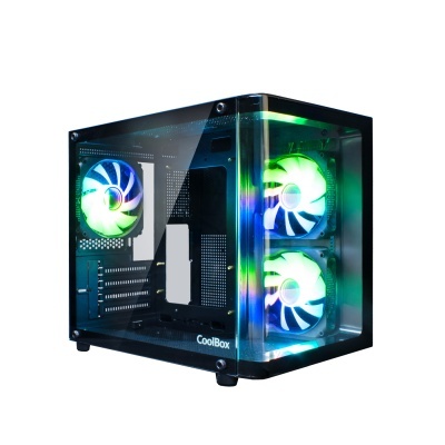Caixa de computador Cooler Master Cooler Box com ventoinhas LED RGB