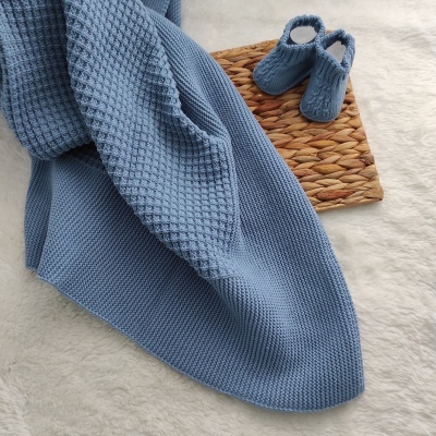 Manta Walter Azul Cobalto