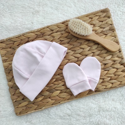 Conjunto Gorro e Luvas - Rosa