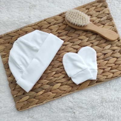 Conjunto Gorro e Luvas - Branco