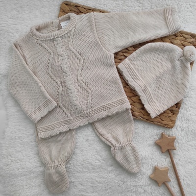 Conjunto de Malha Rafaelle - Areia