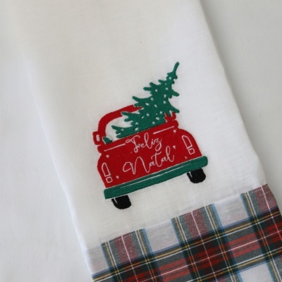 Toalha Carro Feliz Natal