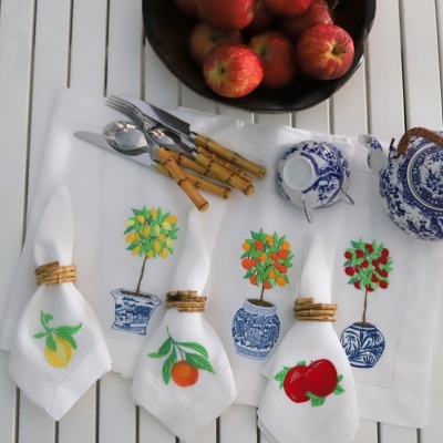 Guardanapo e Individual Limões, Laranjas, ou Maçãs