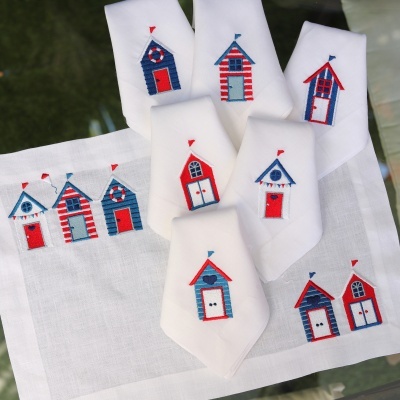 Conjunto Individual e Guardanapo Cabines de Praia