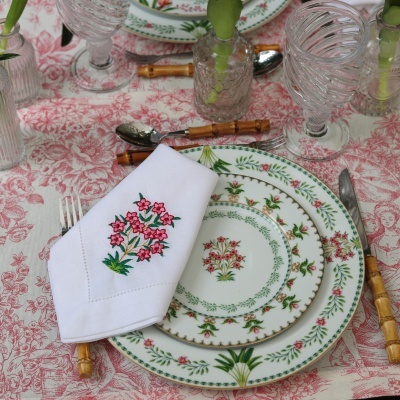 Guardanapos Bordados Botanic Chic