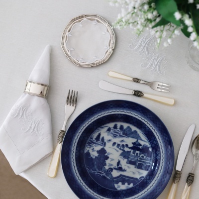 Toalha com 2 Monogramas