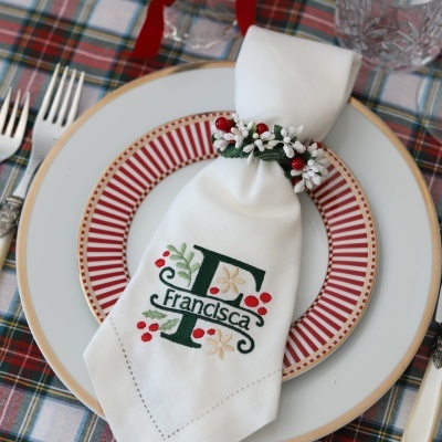 Guardanapo Inicial e nome