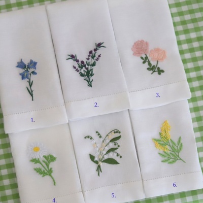 Conjunto de 4 Guardanapos Flores da Primavera