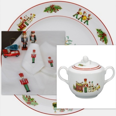 Conjunto de 4 Guardanapos Soldadinho de Chumbo