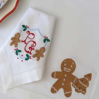 Individual e Guardanapo Gingerbread Man
