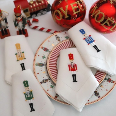 Conjuntos de Guardanapos Nutcracker - 4 Guardanapos