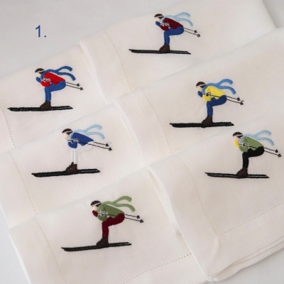 Guardanapo SKI (conjunto de 6 guardanapos)