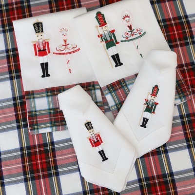 Pano de Cozinha/ Toalha de Mãos Nutcracker e Bailarina