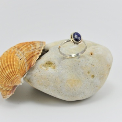 Anel em Prata com Lapislazúli Anel em Prata com Lapislazúli