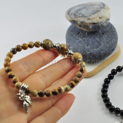 Pulseiras Onix e Jaspe Paisagem