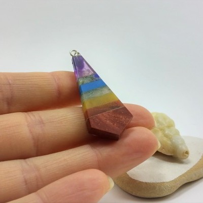 Pendente 7 Chakras Plano Pendente 7 Chakras Plano