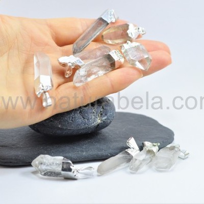 Pendente Ponta de Quartzo Cristal Pendente Ponta de Quartzo Cristal