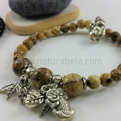 Pulseiras Onix e Jaspe Paisagem