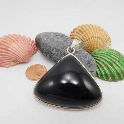 Pendente em Prata com Onix