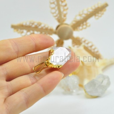 Pendente drusa de Quartzo Cristal Pendente drusa de Quartzo Cristal
