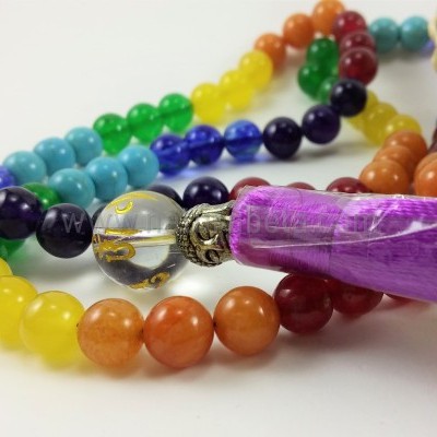 JapaMala 7 Chakras com Mantra e Símbolo OM JapaMala 7 Chakras com Mantra e Símbolo OM