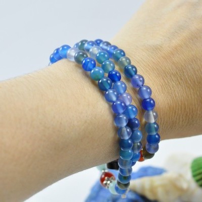 Pulseira Colar Sapo da Sorte Azul Marinho Pulseira Colar Sapo da Sorte Azul Marinho