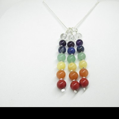 Pendente 7 Chakras Bolas prata