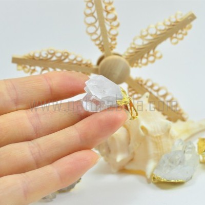 Pendente drusa de Quartzo Cristal Pendente drusa de Quartzo Cristal