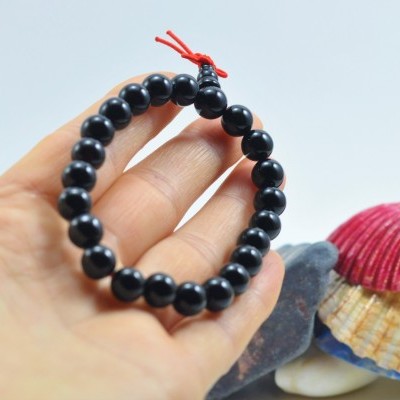 Pulseira Mala Tibetano de Ágata Negra