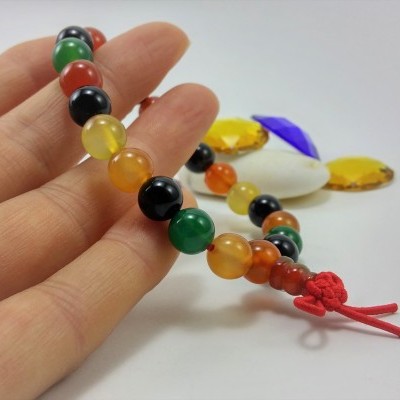 Pulseira Mala Tibetano de Ágatas Multicor Pulseira Mala Tibetano de Ágatas Multicor