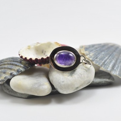 Pendente em Prata com Ametista EXTRA Pendente em Prata com Ametista EXTRA