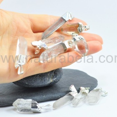 Pendente Ponta de Quartzo Cristal Pendente Ponta de Quartzo Cristal
