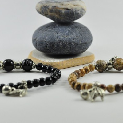 Pulseiras Onix e Jaspe Paisagem