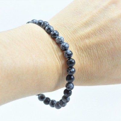 Pulseira de bolas Obsidiana Nevada Pulseira de bolas Obsidiana Nevada