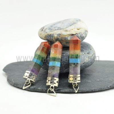 Pendente dos 7 Chakras Facetado