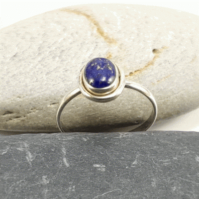 Anel em Prata com Lapislazúli Anel em Prata com Lapislazúli