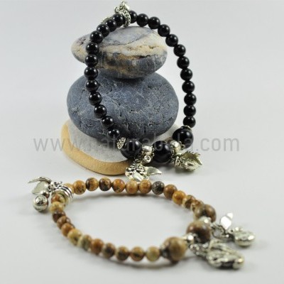 Pulseiras Onix e Jaspe Paisagem