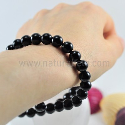 Pulseira Bolas de Turmalina Negra EXTRA