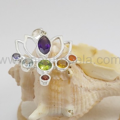 Pendente Flor de Lótus CHACRAS Pendente Flor de Lótus CHACRAS